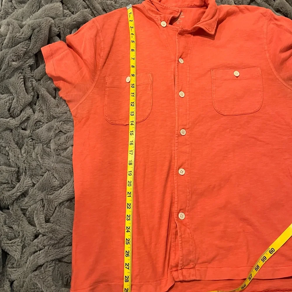 J. Crew Garment Dyed Button Up Pocket Shirt Size XL